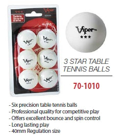 Viper Three Star T.T. Balls