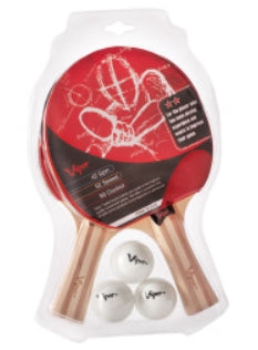 Viper Two Star T.T. 2 Rackets & 3 Ball Set